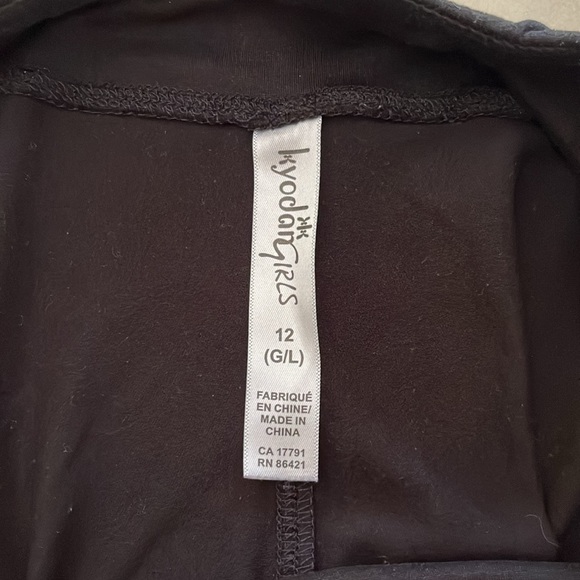 GIRLS BLACK LEGGINGS - Picture 5 of 5